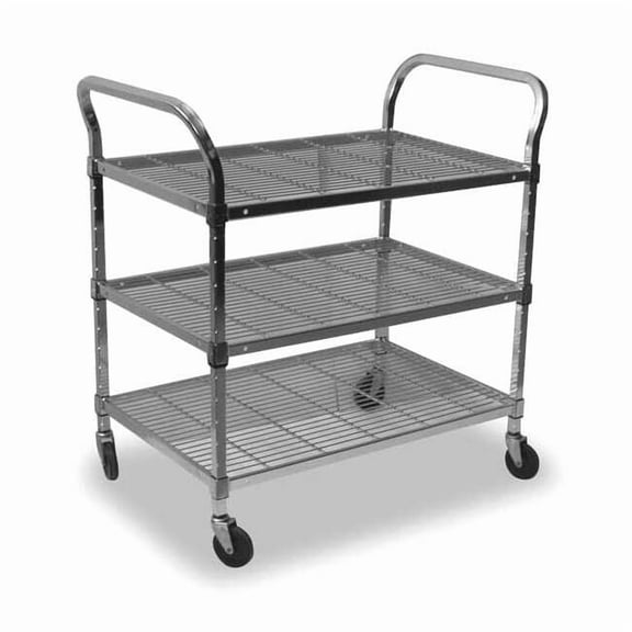 Wire Cart,3 Shelf,36x18x39,Chrome 2HDD8