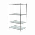 thumbnail image 1 of Wire Shelving Unit, 24"D x 72"W x 63"H, 4 Shelves, Chrome, 1 of 2