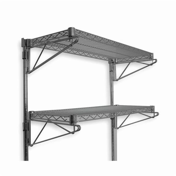 Manufacturer Varies Wire Wall Shelf,34x14x24in,ShlfCap 125lb 2HGD8