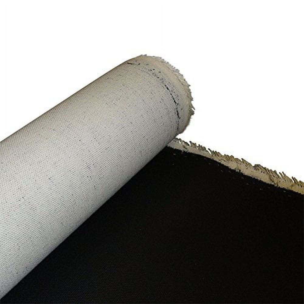 Manufacturer's Outlet Primed Cotton Canvas Roll Black 6 yds x 63"