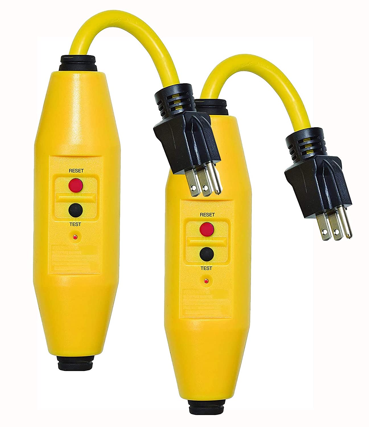 Manufacturing 30438023 Heavy Duty Grade 15 AMP AutoReset Inline User Attachable GFCI Plug