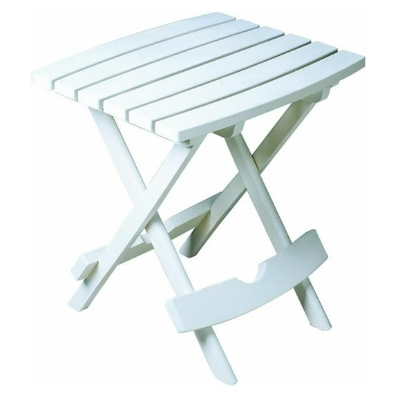 Manufacturing 8500--3700 Plastic Quik-Fold Side Table, White