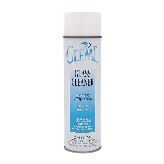 Manufacturing CL050-1PK Gleme Glass Cleaner, 20 oz. can, 1 count, teal & white