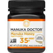 Manuka Doctor Raw Manuka Honey, MGO 35+, 8.75 oz (250 g), Certified 100% Pure New Zealand Honey