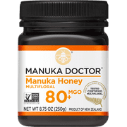 Manuka Doctor Raw Manuka Honey, MGO 80+, 8.75 oz (250 g), Certified 100% Pure New Zealand Honey