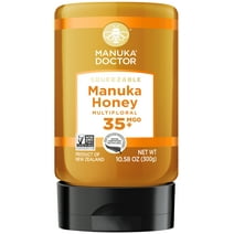 Manuka Doctor Raw Manuka Honey, Squeezy MGO35+, 10.58 oz (300g), Certified 100% Pure New Zealand Honey