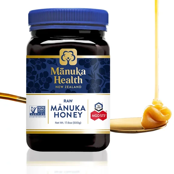 Manuka Health UMF 16+/MGO 573+, 17.6 oz, Superfood, Authentic Raw Honey from New Zealand