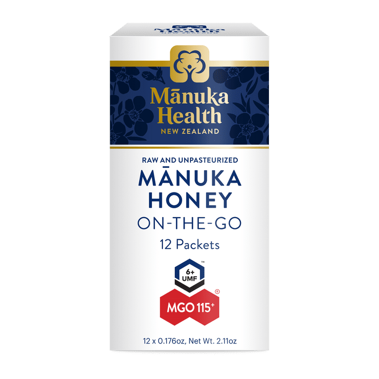 Manuka Health UMF 6+, MGO 115+ Manuka Honey Packets, On-The-Go
