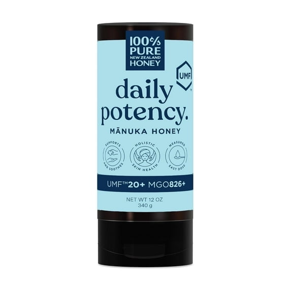 100% Pure New Zealand Honey | UMF 20+ Squeezy Raw Manuka Honey | Gluten Free 12 oz