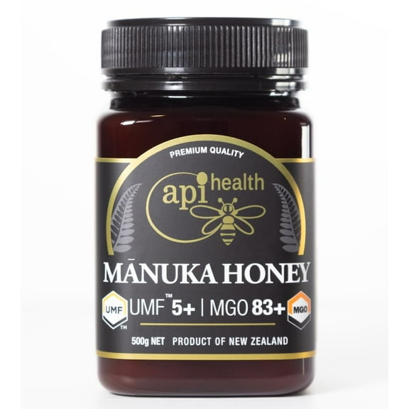 Manuka Honey UMF 5+ (MGO 83+) Pure New Zealand Honey, 1.1 lb (500g)
