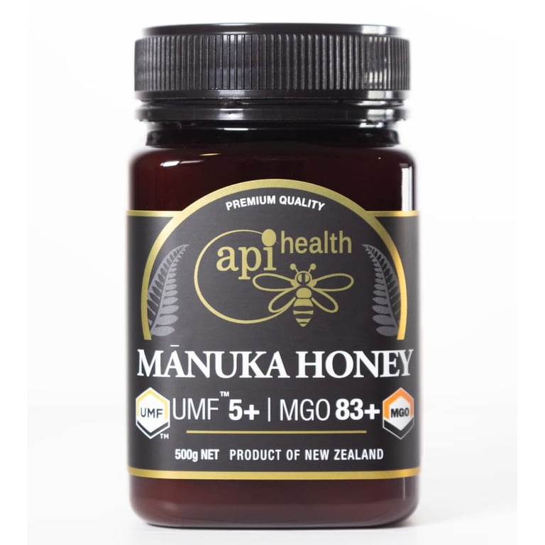 Manuka Honey UMF 5+ (MGO 83+) Pure New Zealand Honey, 1.1 lb (500g