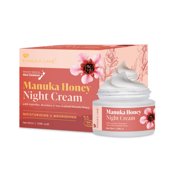 Manuka Lane Night Cream with Retinol Manuka Honey and Peptides