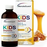ManukaGuard Kids Cough Syrup – Natural Daytime Manuka Honey Cough Syrup for Cough & Throat Relief, 4 fl oz