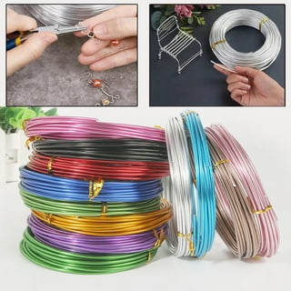 SEWACC 2pcs Soft Iron Wire Bendable Metal Wire Skeleton Wire Bendable Wire  for Crafts Dead Copper Wire Iron Wire for Crafts Skeleton Making Wire