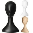 thumbnail image 1 of Manunclaims 16" PE Wig Head - Tall Female Mannequin Wig Stand and Holder for Style, Model And Display Hair, Hats and Hairpieces, Mask - for Home, Salon and Travel, 1 of 8