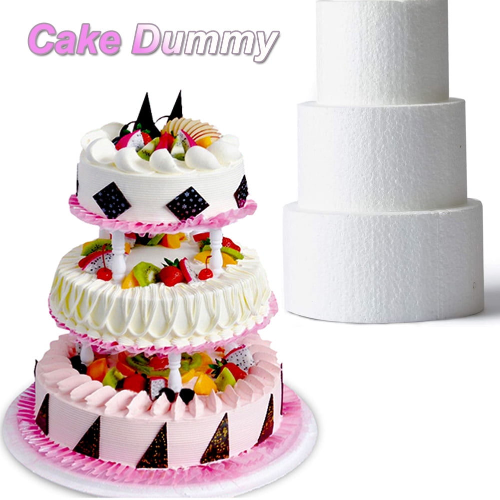 10/12/14/16inch Foam Round Cake Dummy Mold DIY Modelling Wedding Party  Accessory - AliExpress