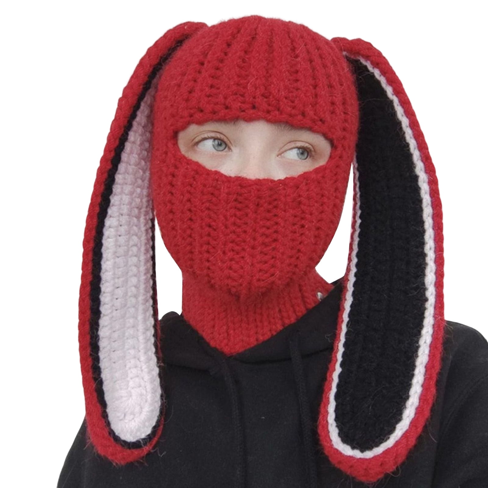 帽子 c0mi / new iruse2 23aw lop ear balaclava HISYI Rabbit Balaclava Halloween Balaclava Long Ears Hat