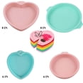 thumbnail image 1 of Manunclaims Cake Pan - 6/8 inch Round Love Heart Shape Reusable Silicone Cake Mousse Mold Baking Tools, Non-Stick Layer Cake Pans, Baking Pan Baking Mold for Layer Cakes/Pancakes/Pizza, 1 of 8