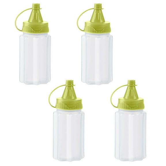 Manunclaims Condiment Dispensers PP 4 Pcs Large Opening with Lid Spice Box