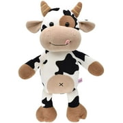 Manunclaims Cow Plush Toy, 12"/16" Stuffed Animal Throw Plushie Pillow Doll, Soft Fluffy Friend Hugging Cushion - Present for Every Age & Birthday, Valentines, Christmas