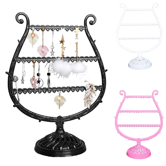 Manunclaims Earrings Organizer Jewelry Display Stand, Jewelry Storage Rack Compact Antler Tree Shape High Quality PP Creative Earrings Organizer for Bedroom as Women Girls Gift