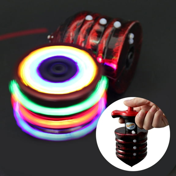 Manunclaims Gyroscope Electric Flashing Innoxious LED Multipurpose Spinning Top Glow in The Dark Party Favors for Kids