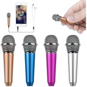 Manunclaims Mini Portable Vocal/Instrument Microphone for Mobile Phone Laptop Notebook Apple Sumsung with Holder Clip Singing Mic Equipment Beautiful Vocal Quality