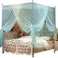 thumbnail image 1 of Manunclaims Mosquito NET for Bed Canopy, Four Corner Post Curtains Bed Canopy Elegant Mosquito Net Set For Home Decor Girls Boys Adults Bed Gift, Twin /Full/Queen/King Size Bed, 1 of 8