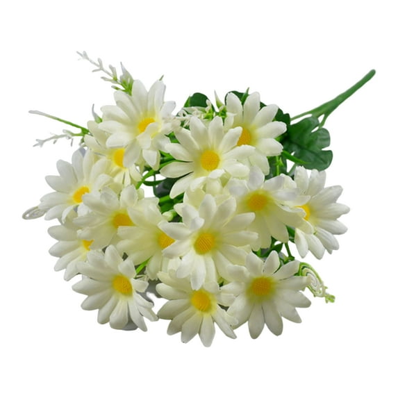 Manunclaims No Watering Non-Wither Realistic 20 Heads Faux Flower Artificial Silk Chrysanthemum Flower Simulation Bouquet Home Decor