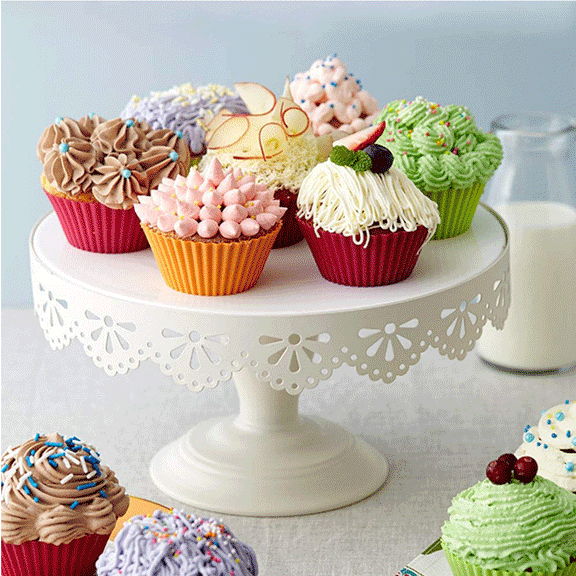 Manunclaims Pan Reusable Silicone Cupcake Molds 2in 6/12/24 Pack Small Baking Cups Truffle Cake Pan Set Nonstick Cup Cake Molds for DIY Christmas Gift