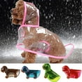 thumbnail image 1 of Manunclaims Pet Raincoat, Dog Raincoat Waterproof Coats for Dogs Lightweight Rain Jacket Breathable Rain Poncho Hooded Rainwear with Safety Reflective Color Cloth, 1 of 8