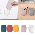 thumbnail image 1 of Manunclaims Remote Control Holders Wall Mount Adhesive Organizer Phone Wall Mount Holder Remote Control Storage Hole-Free Self Adhesive Storage Box for Office Home School Supply Organizer, 1 of 8