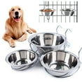 thumbnail image 1 of Manunclaims Stainless-Steel Hanging Pet Bowls for Dogs & Cats-Cage, Kennel, & Crate Feeder Dishes for Food & Water, 1 of 8