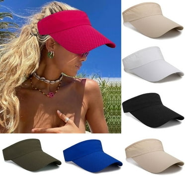 Manunclaims Sunshade Cap Lengthen Brim Lightweight Adjustable Design Empty Top Baseball Hat for Men Women