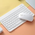 thumbnail image 1 of Manunclaims Ultra-thin Wireless Computer Keyboard & Mouse Type, with Power Supply Cable, Black, 1 of 8