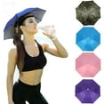 thumbnail image 1 of Manunclaims Umbrella UV Protection Unisex Hat, Sky Blue, 1 of 8