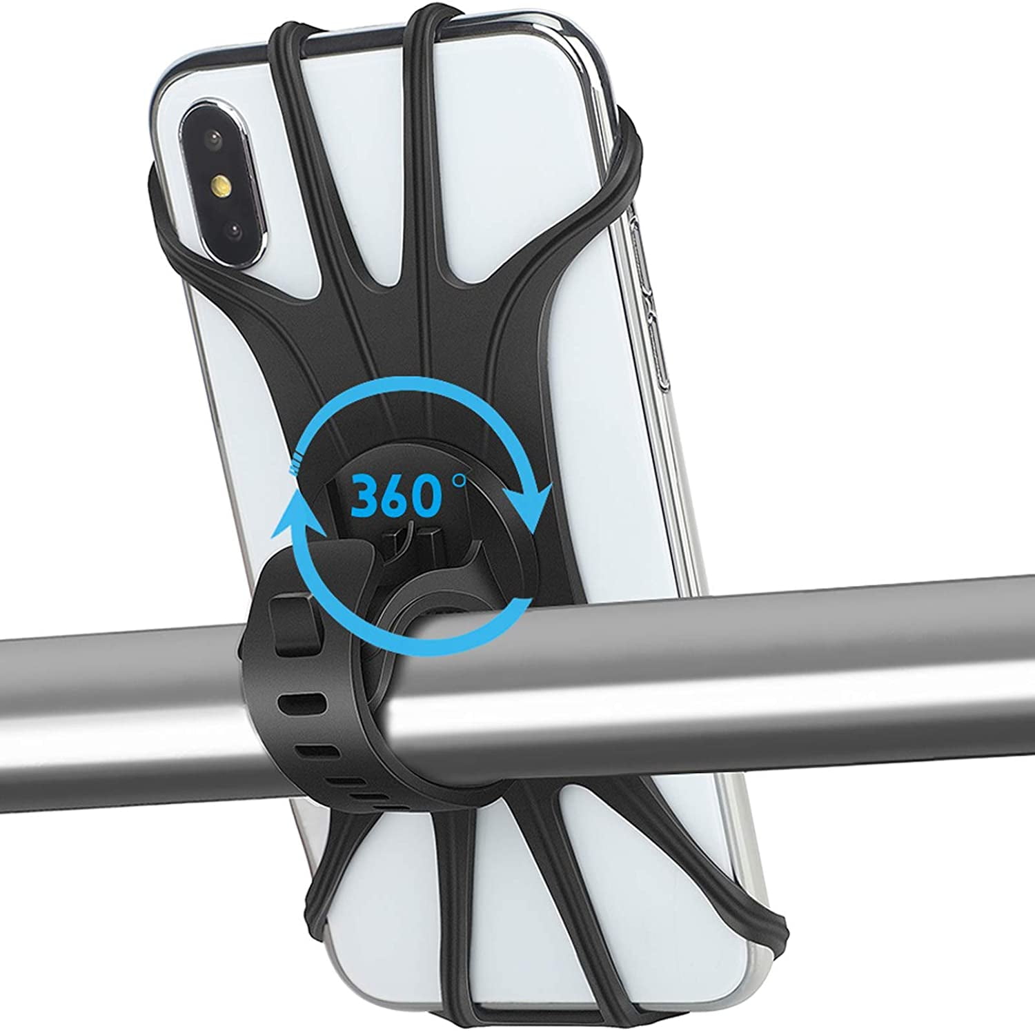 Manunclaims Universal Bike Phone Mount 360 Rotatable Phone Holder for Bike Silicone Motorcycle Phone Mount for iPhone 11 Pro Xs Max XS XR X 6S 7 8 Plus Samsung S20 S10 S9 4.0 6.5 Phones Walmart