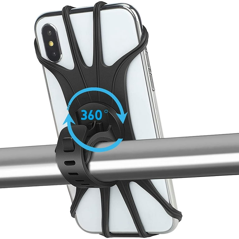 Manunclaims Universal Bike Phone Mount 360 Rotatable Phone Holder for Bike Silicone Motorcycle Phone Mount for iPhone 11 Pro Xs Max XS XR X 6S 7 8 Plus S20 S10 S9 4 0 6 5 Phones Walmart
