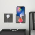 thumbnail image 1 of Manunclaims Wall-Mounted Phone Holder Electronic Stand with Adhesive, Black, 1 of 6