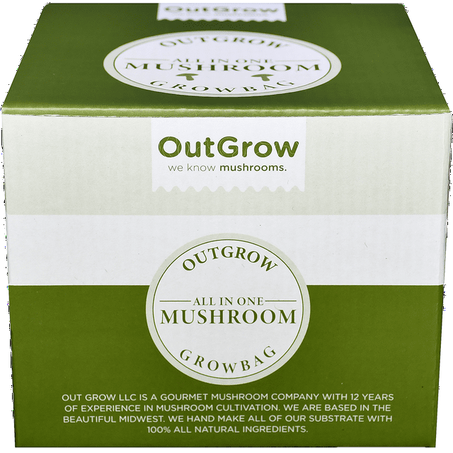 Organic Large AllinOne ManureBased Mushroom Grow Bag, Perfect for