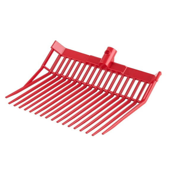 Manure Fork Replacement Heads 6Pcs, 18 Tine Hay Fork Heads, Horse Stable Fork Heads, Mulch Fork Heads, PP Plastic Tines, Farm Garden Tool Attachments