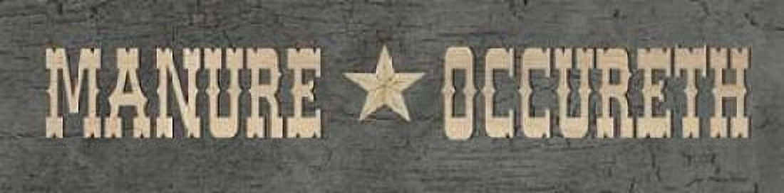 Manure Occureth Canvas Art - Jo Moulton (12 x 36)