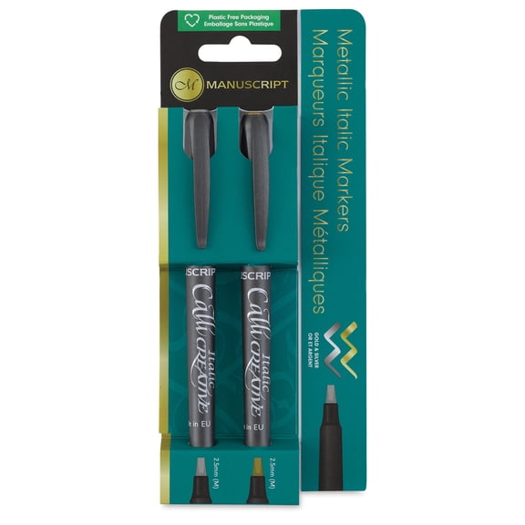 Manuscript Callicreative Metallic Markers 2/Pkg-Gold & Silver