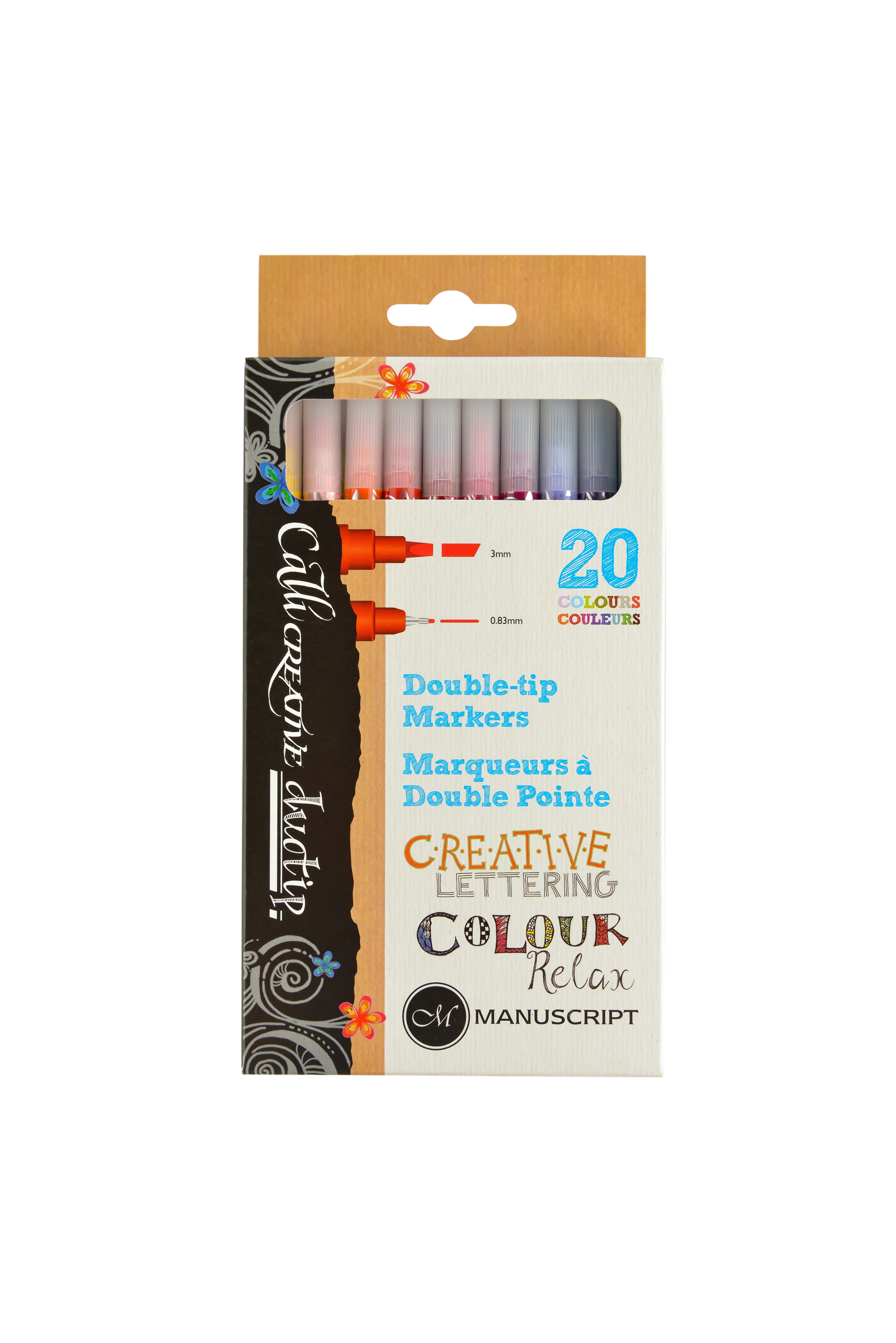 Manuscript Callicreative Duo Tip Pens 20/Pkg-