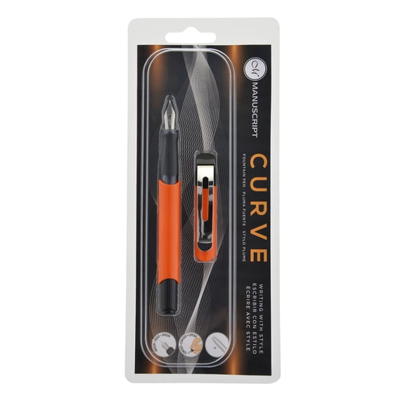Manuscript Curve Fountain Pen, Orange