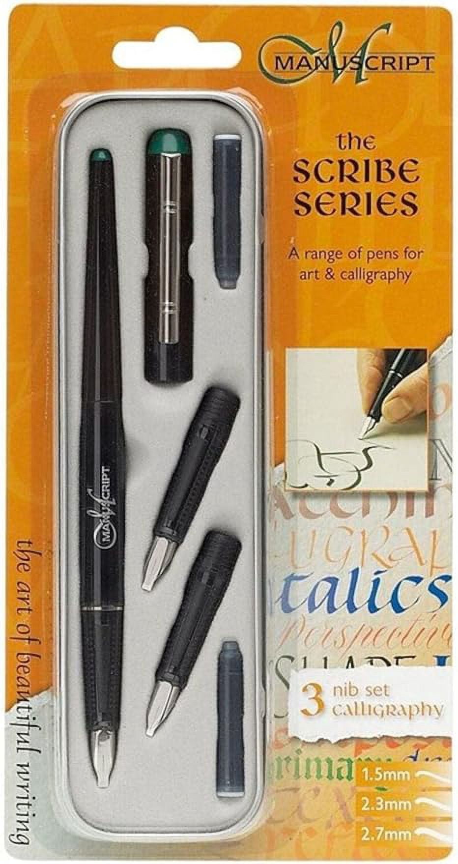Scribe Writing Set Manuscript Left Handed Nib Scribe Calligraphy Pen and Nib Set, Silver ...