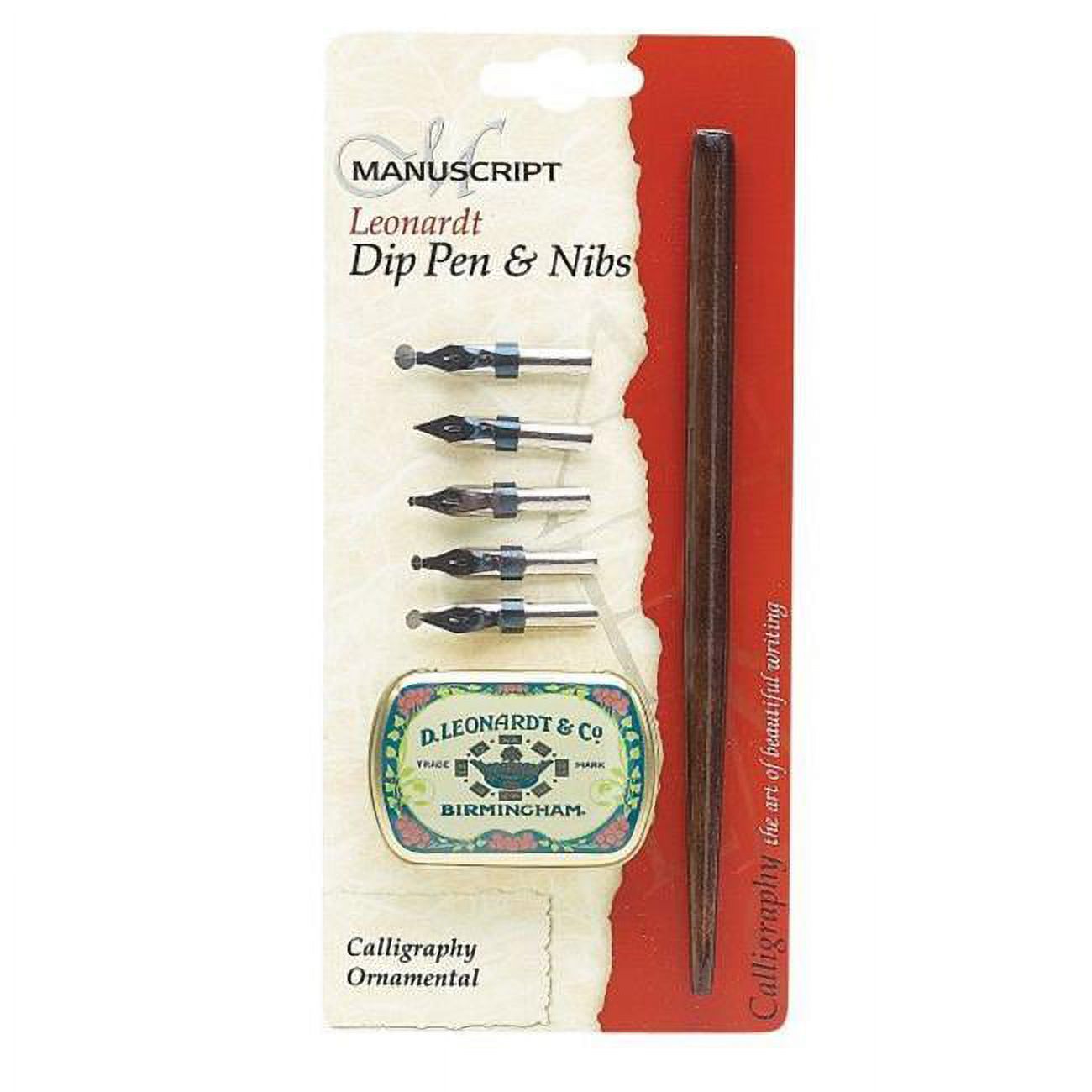 Manuscript Leonardt Dip Pen & Nibs Calligraphy Ornamental Set - Walmart.com