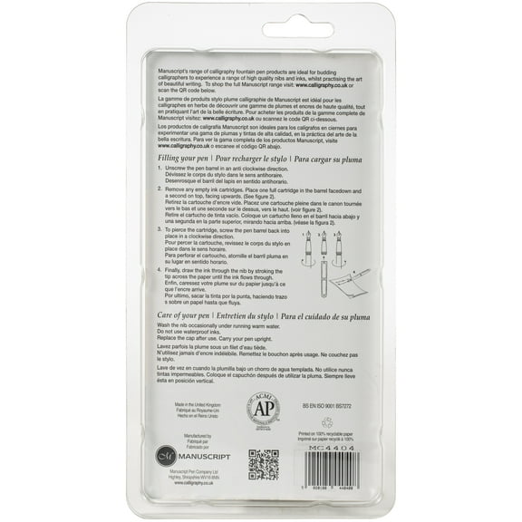 Manuscript Scribe Calligraphy Pen -Medium - 1.1mm