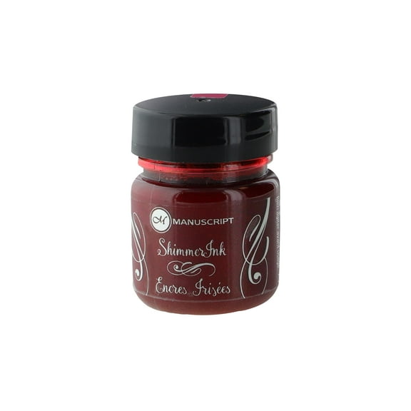 Manuscript Shimmer Ink - Ruby Sunset, 25ml