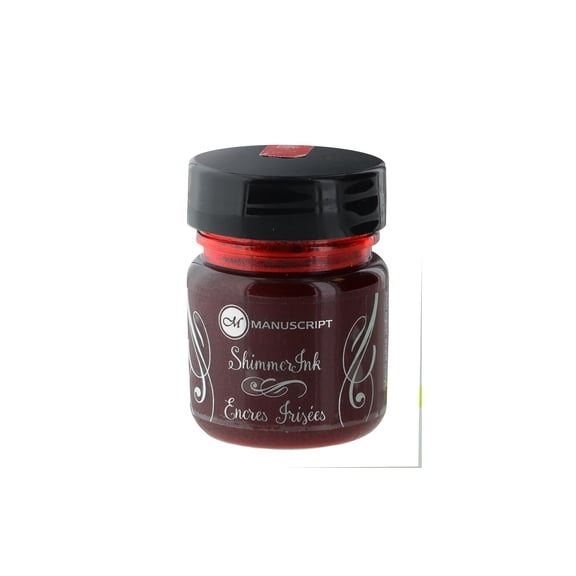 Manuscript Shimmer Ink - Strawberry Crush, 25ml